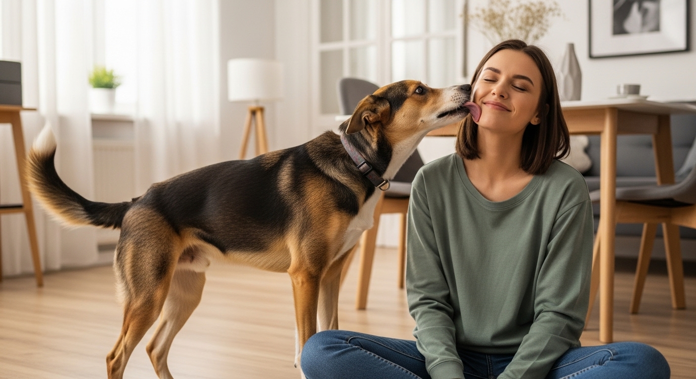飼い主の顔を舐める犬の気持ちは愛情表現？やめさせるタイミングと正しい対応を紹介！