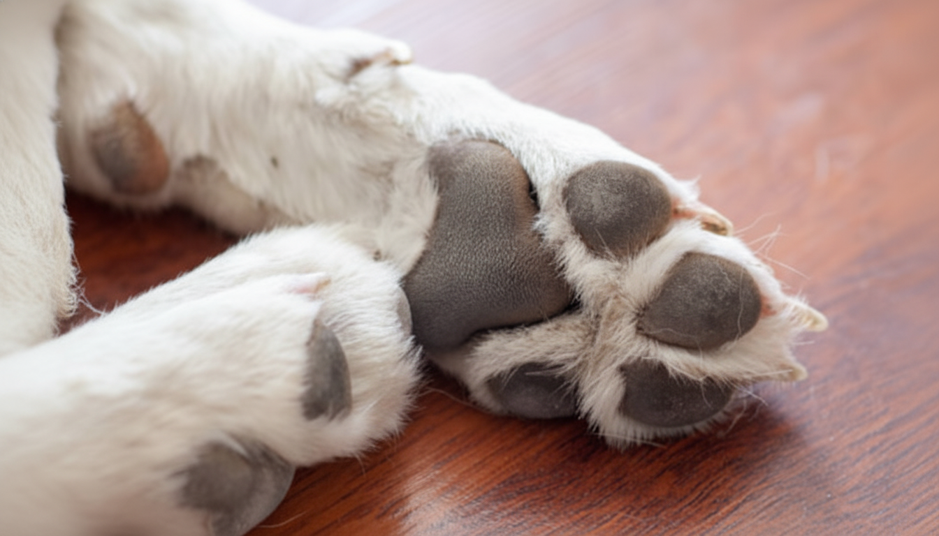 犬の肉球がひび割れるのはなぜ？乾燥や刺激の原因と保湿ケアの基本を紹介！