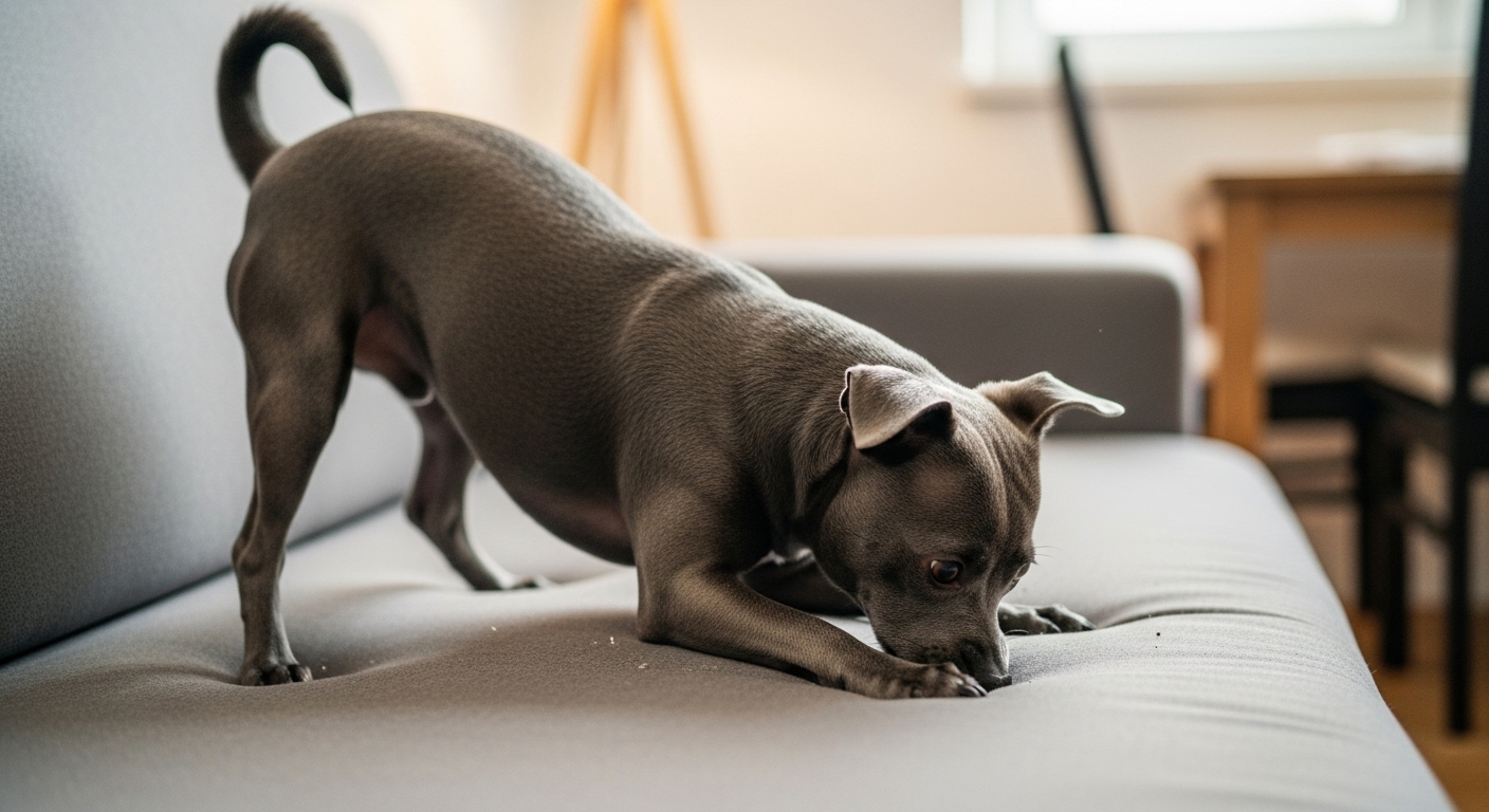 ソファやベッドを掘る犬の行動には意味がある？巣作り本能と対策方法を紹介！